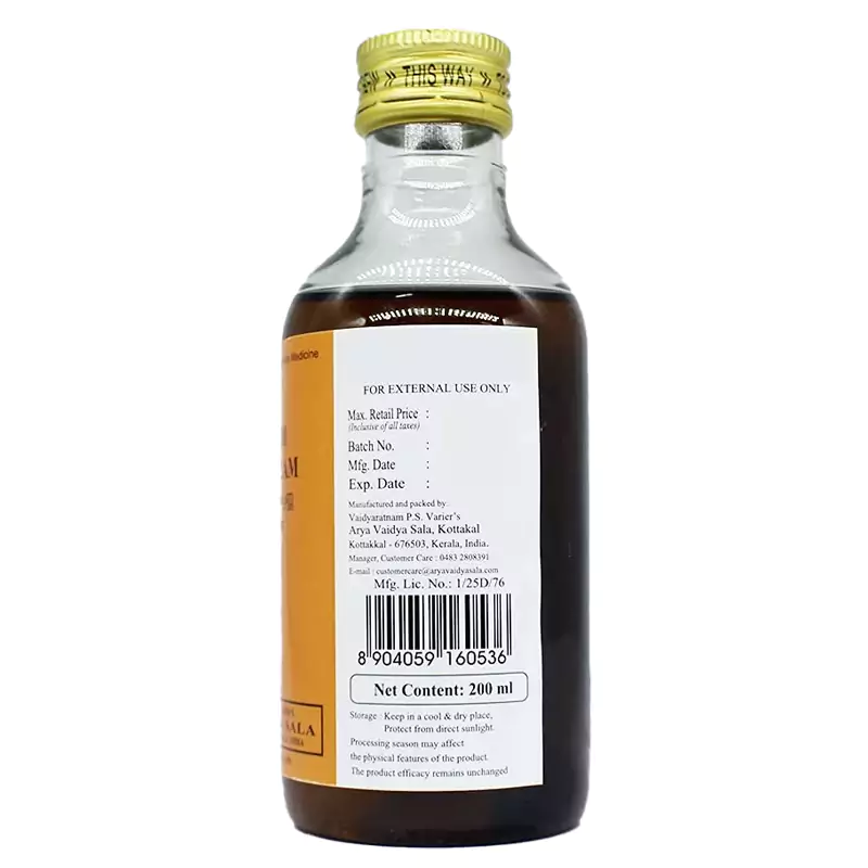 Kottakkal Arya Vaidyasala Durvadi Kera Taillam, 200 ml-3.webp